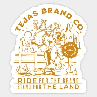 Vintage Texas Cowboy Sticker